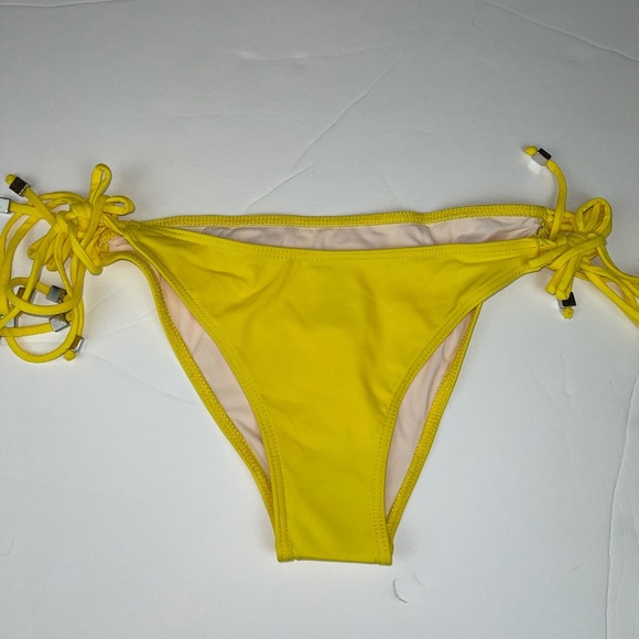 KORAL Swim Bikini Tie Bottoms Bright Yellow S - Picture 4 of 10